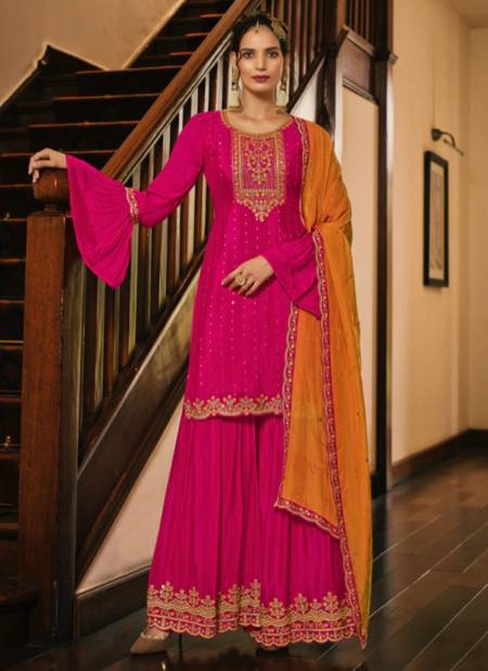 Rani Colour SHABYATA New Designer Festive Wear Fiona Silk Plazzo Suit Collection 51001